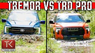 Ford F-150 Tremor VS Toyota Tundra TRD Pro - Which Truck Handles Mud, Water & Rocks Better?