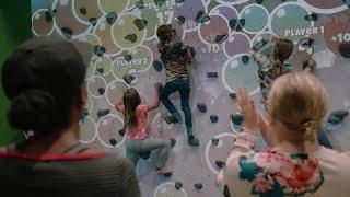 ValoClimb Interactive Climbing Wall - Available for Purchase or Rental Events - iActive Technology