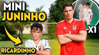 TREINO COM A NOVA PROMESSA DO X1!! (MINI JUNINHO) -RICARDINHO