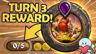 FREE GOLD From TURN 3! | Hearthstone Battlegrounds