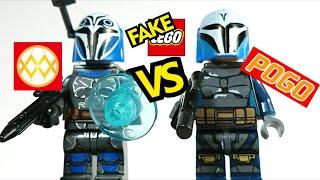 Fake Lego Comparison Bo-Katan POGO vs. WM Bricks Clone Wars TV Series