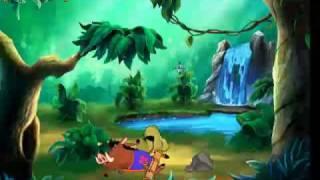 Timon & Pumbaa's Jungle Game Sling Shooter Part two