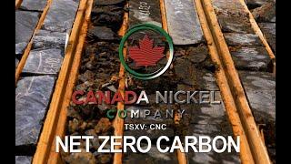 Striving for NetZero Carbon in Nickel, Cobalt & Iron Production - Canada Nickel Company (TSXV: CNC)