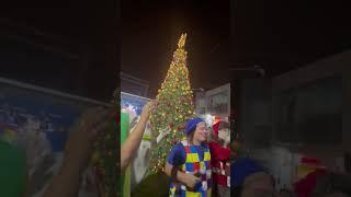 Encendido del arbolito navideño mercado Huamantanga puente piedra.#navidad #robotin