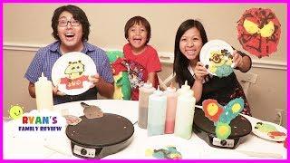 Family Pancake Art Challenge Mommy VS Daddy!