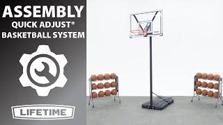 Lifetime Quick Adjust® Basketball System | Lifetime Assembly Video