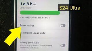 How To ON Power Saving Mode in Samsung S24 Ultra || Tech Tube | 2025