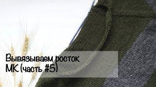 МК для начинающих | Вяжем росток | Свитер регланом снизу | Вязание спицами