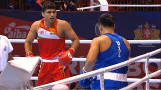 Round of 16 (91kg)  SANJEET Sanjeet (IND) vs TURSUNOV SANJAR (UZB) /AIBA World 2019