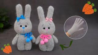 I am sure that you have not sewn such bunnies yetSymbol of 2023 from a gloveEasy and fast