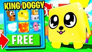 GETTING ALL 7 REWARD PETS & HATCHING A KING DOGGY IN ROBLOX BUBBLEGUM SIMULATOR!![UPDATE 41]