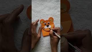 EASY Tiger Paper Craft #shorts #short #kidslearning #kidscrafts #viral #kids #kidsactivities #craft