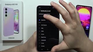 How to Change Notifications Sound on Samsung Galaxy A35 5G - Notification Tone