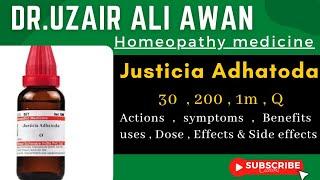 Justicia Adhatoda Homeopathic medicine | Justicia 30 | 200 | 1m | Q Homeopathic medicine benefits