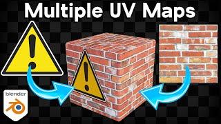 Using Multiple UV Maps Within a Material (Blender Tutorial)