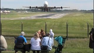 What a amazing crowd moment today when world’s biggest passenger plane Airbus A380 Landing&Takeoff