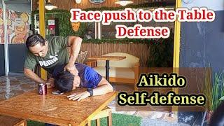 Face push to the Table Defense - Aikido Self-defense #aikido #selfdefense