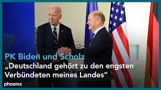 Joe Biden auf Abschiedsbesuch in Berlin: Statements mit Bundeskanzler Scholz | 18.10.2024