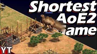 Shortest AoE2 Game (this week)