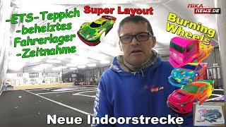 Mega RC INDOORSTRECKE eröffnet - ETS Teppich - beheiztes Fahrerlager bei den Burning Wheel #rc