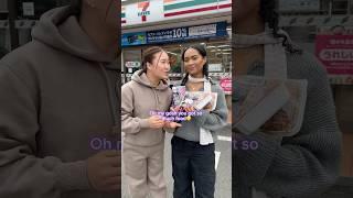 Little sister first Japan 7-Eleven #couple #couplegoals #girlfriend #sister #sisters #foodie #food