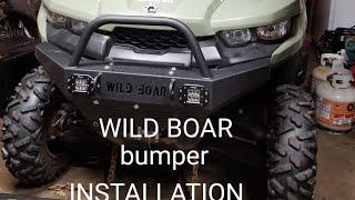 Can-Am Defender 2018 / Wild Boar Bumper Installation