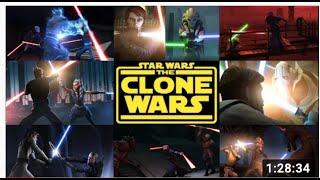 All Clone Wars Lightsaber Fights   Star Wars The Clone Wars Seasons 1-7 & Movie 2008- 2020