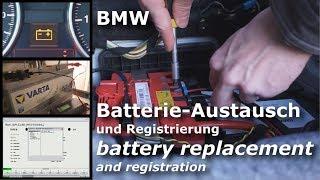 BMW AGM Batterie Austausch Wechseln und Registrierung Anlernen Anleitung Tutorial | E93 E92 E91 E90