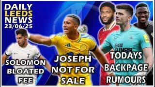 Solomon Wants Spurs Stay, Joseph Not for Sale, New Debayo Deal, Pope, Fofana, Gomes, Diarra Rumours