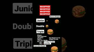 Harder, Better, Faster, Whopper.. #share #subscribe #like #funny #BK #Whopper #daftpunk