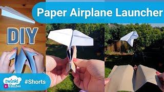 How to Make a Paper Airplane Launcher #shorts #papercraft