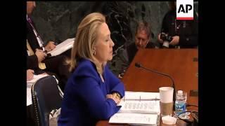 Secretary of State Hillary Rodham Clinton says Syria's President Bashar Assad fits the definition of