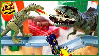 Garage Sale Treasure! Learn To Build Hot Wheels Clash ‘N Crash Jurassic World Playset