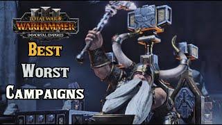 Best and Worst Campaigns for Every Race - Total War: Warhammer 3 Immortal Empires