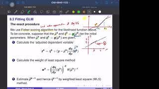 6840-11-23-2 Ch 8.2 Fitting GLM - IRWLS - algorithm