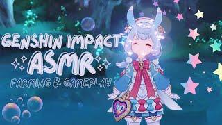 ASMR | genshin impact farming and gameplay ⋆₊˚