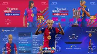 EFOOTBALL PES 2025 PPSSPP Android Offline Full Update UCL, League, Kits 24 /25 Season 4k Graphics