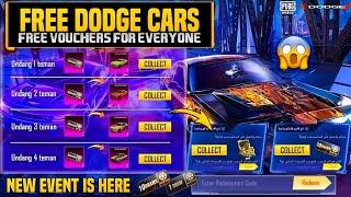  Free Dodge Super Cars & Redeem Codes For Everyone | New Event Is Here  Get Free UC Vouchers |PUBGM