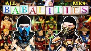 Scorpion & Sub-Zero React: Mortal Kombat All Babalities! | MKX PARODY!