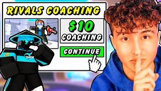 I Secretly Hired a YOUTUBER to coach me in Roblox Rivals!