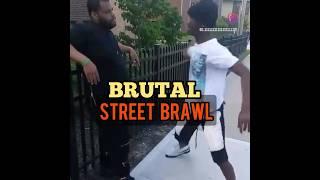 Brutal Street Brawl Shocks Everyone.#kravmaga #martialarts #fight #muaythai #fighting #fyp #boxing