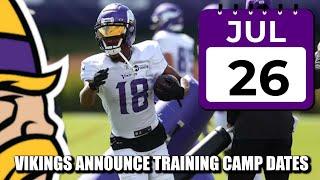 Vikings Announce 2025 Training Camp Dates, 12 Open Practices to Fans
