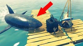 ОДИН В ОКЕАНЕ ПРОТИВ АКУЛЫ! ВЫЖИВАНИЕ (Raft)