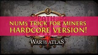 Path of Exile - GlacialCascade Mine, NUM5 Trick for Miners HARDCORE VERSION