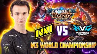 Mobile Legends Highlights: NAVI vs MALVINAS GAMING | M3 WORLD CHAMPIONSHIP