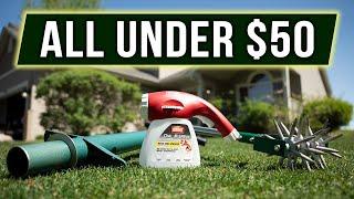 15 Must-Have Lawn Tools under $50 - For Beginners