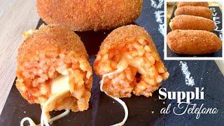 SUPPLI' AL TELEFONO SEMPLICI ricetta facile - Tutti a Tavola