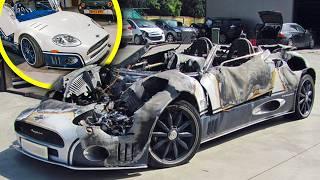 Rebuilding a totally BURNT Spyker!