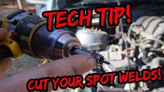 Tech Tip - Cut Your Spot Welds!