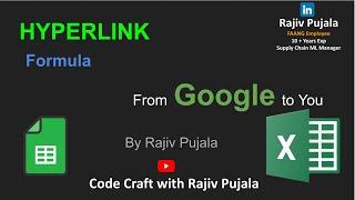 78. HYPERLINK Function in Excel & Google Sheets | Simplified by a Googler